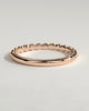 Fleur -  Beaded Band Wedding Ring - 18k Rose Gold