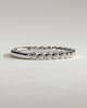 Fleur -  Beaded Band Wedding Ring - 18k White Gold