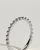 Fleur -  Beaded Band Wedding Ring - 18k White Gold