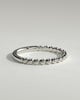 Fleur -  Beaded Band Wedding Ring - 18k White Gold