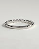 Fleur -  Beaded Band Wedding Ring - 18k White Gold