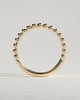 Fleur -  Beaded Band Wedding Ring - 18k Yellow Gold