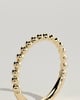 Fleur -  Beaded Band Wedding Ring - 18k Yellow Gold