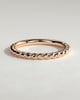 Florence -  Woven Band Wedding Ring - 18k Rose Gold