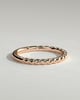 Florence -  Woven Band Wedding Ring - 18k Rose Gold