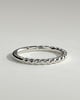 Florence -  Woven Band Wedding Ring - 18k White Gold