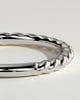 Florence -  Woven Band Wedding Ring - 18k White Gold