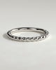 Florence -  Woven Band Wedding Ring - 18k White Gold