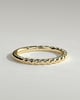 Florence -  Woven Band Wedding Ring - 18k Yellow Gold