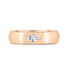 Franca - East West Marquise Smooth Dome Solitaire - 18k Rose Gold