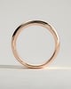 Franca - Marquise Hammer Set Cigar Band Wedding Ring - 18k Rose Gold