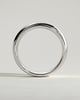 Franca - Marquise Hammer Set Cigar Band Wedding Ring - 18k White Gold