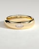 Franca - Marquise Hammer Set Cigar Band Wedding Ring - 18k Yellow Gold