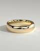 Franca - Marquise Hammer Set Cigar Band Wedding Ring - 18k Yellow Gold