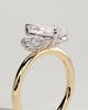 Francesca - Double Pear Toi et Moi - 18k Yellow Gold / 18k White Gold