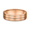 Gabriel Mens Wedding Ring - 9k Rose Gold