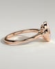 Gemma  Bezel Set Oval Solitaire - 18k Rose Gold