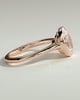 Gemma  Bezel Set Oval Solitaire - 18k Rose Gold