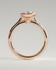 Gemma  Bezel Set Oval Solitaire - 18k Rose Gold