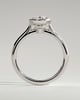 Gemma  Bezel Set Oval Solitaire - 18k White Gold