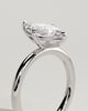 Genevieve  Marquise Solitaire - 18k White Gold