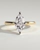 Genevieve  Marquise Solitaire - 18k Yellow Gold / 18k White Gold