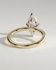 Genevieve  Marquise Solitaire - 18k Yellow Gold / 18k White Gold