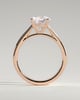 Georgia  4 Claw Cathedral Round Solitaire - 18k Rose Gold