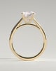 Georgia  4 Claw Cathedral Round Solitaire - 18k Yellow Gold