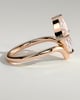 Giselle - Marquise Solitaire with Deep V Band - 18k Rose Gold