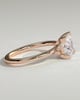Glinda - Princess Claw Solitaire Engagement Ring - 18k Rose Gold