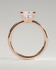 Glinda - 4 Claw Princess Solitaire - 18k Rose Gold