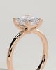 Glinda - Princess Claw Solitaire Engagement Ring - 18k Rose Gold
