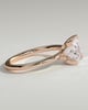 Glinda - 4 Claw Princess Solitaire - 18k Rose Gold