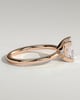 Glinda - Princess Claw Solitaire Engagement Ring - 18k Rose Gold