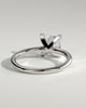 Glinda - 4 Claw Princess Solitaire - 18k White Gold