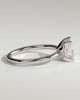 Glinda - Princess Claw Solitaire Engagement Ring - 18k White Gold