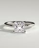 Glinda - Princess Claw Solitaire Engagement Ring - 18k White Gold