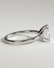 Glinda - 4 Claw Princess Solitaire - 18k White Gold