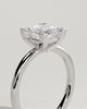 Glinda - Princess Claw Solitaire Engagement Ring - 18k White Gold