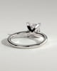 Glinda - Princess Claw Solitaire Engagement Ring - 18k White Gold