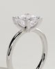 Glinda - 4 Claw Princess Solitaire - 18k White Gold