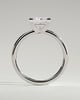 Glinda - Princess Claw Solitaire Engagement Ring - 18k White Gold