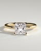 Glinda - Princess Claw Solitaire Engagement Ring - 18k Yellow Gold