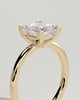 Glinda - Princess Claw Solitaire Engagement Ring - 18k Yellow Gold
