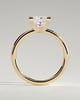 Glinda - 4 Claw Princess Solitaire - 18k Yellow Gold