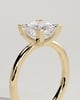 Glinda - 4 Claw Princess Solitaire - 18k Yellow Gold