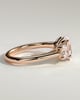 Grace  Trellis Oval Trilogy - 18k Rose Gold