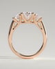 Grace  Trellis Oval Trilogy - 18k Rose Gold
