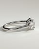Grace  Trellis Oval Trilogy - 18k White Gold